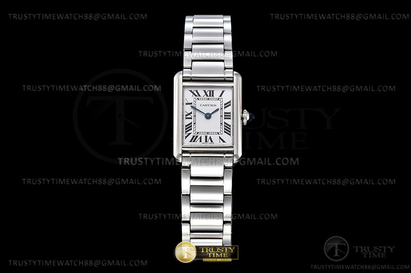 K11F 까르띠에 탱크 머스트 22mm 스몰 화이트다이얼 스틸브레이슬릿 Cartier Tank Must Small SS/SS Wht K11 Sw Qtz