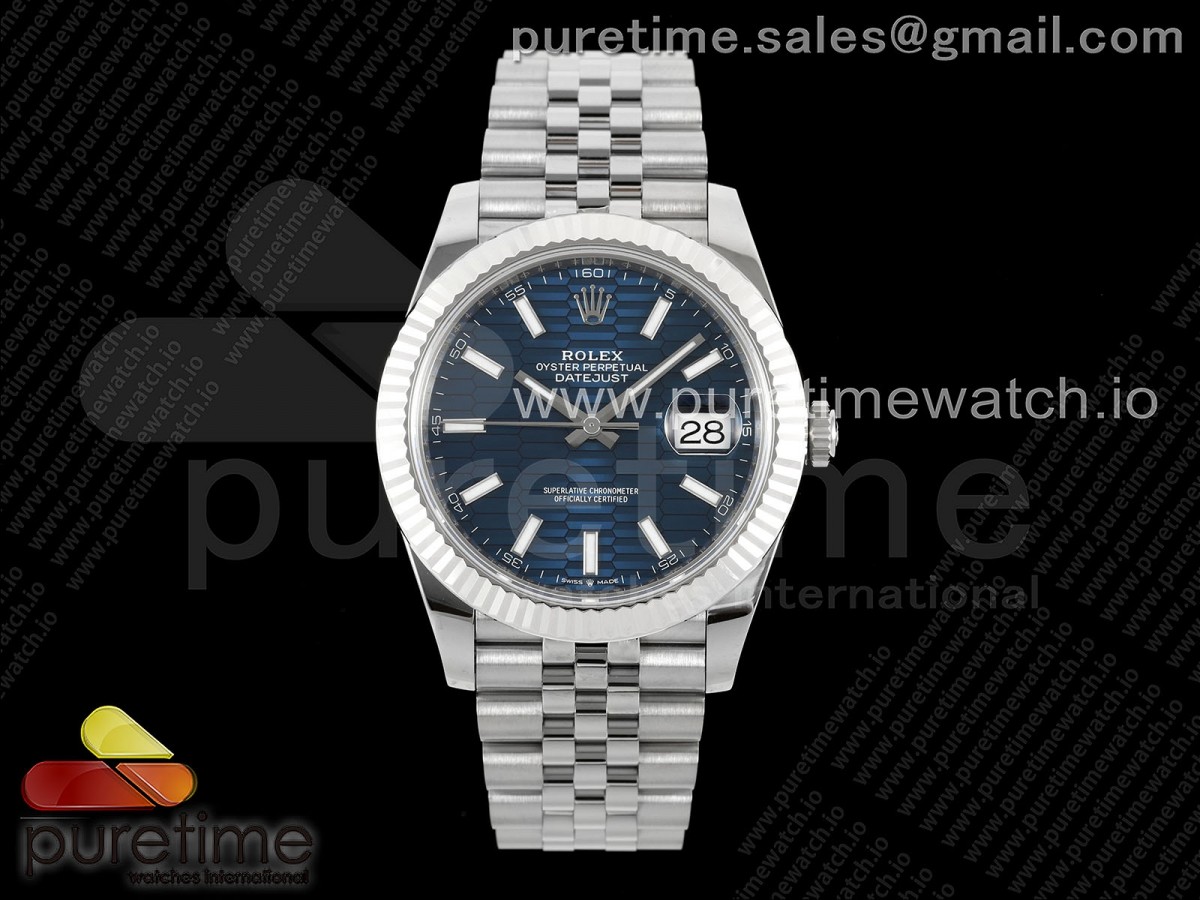 (NEW) VSF 롤렉스 데이저스트41 블루텍스쳐다이얼 쥬빌레브레이슬릿  DateJust 41 126334 904L SS VSF 1:1 Best Edition Blue Textured Dial on Jubilee Bracelet VS3235