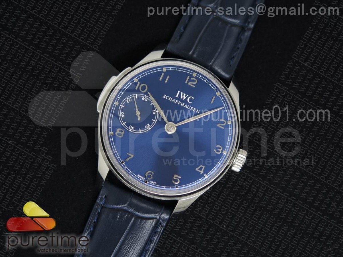 YLF IWC 포르투기저 블루다이얼 블루가죽스트랩 Portuguese SS IW5242 YLF Blue Dial on Blue Leather Strap A95290