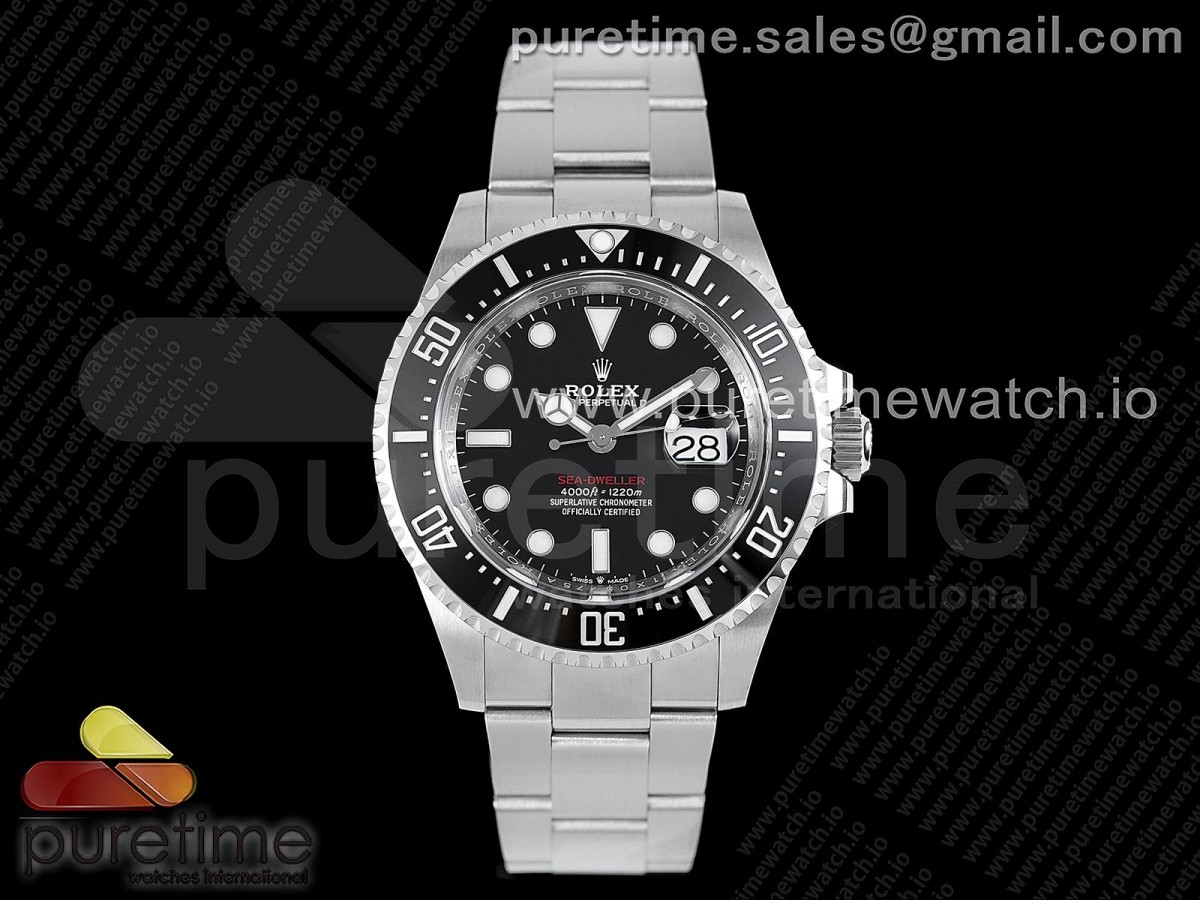 (NEW) VSF 롤렉스 레드 씨드웰러 블랙다이얼 스틸브레이슬릿 Sea-Dweller 126600 VSF 1:1 Best Edition 904L SS Case and Bracelet A2824 (MK2)