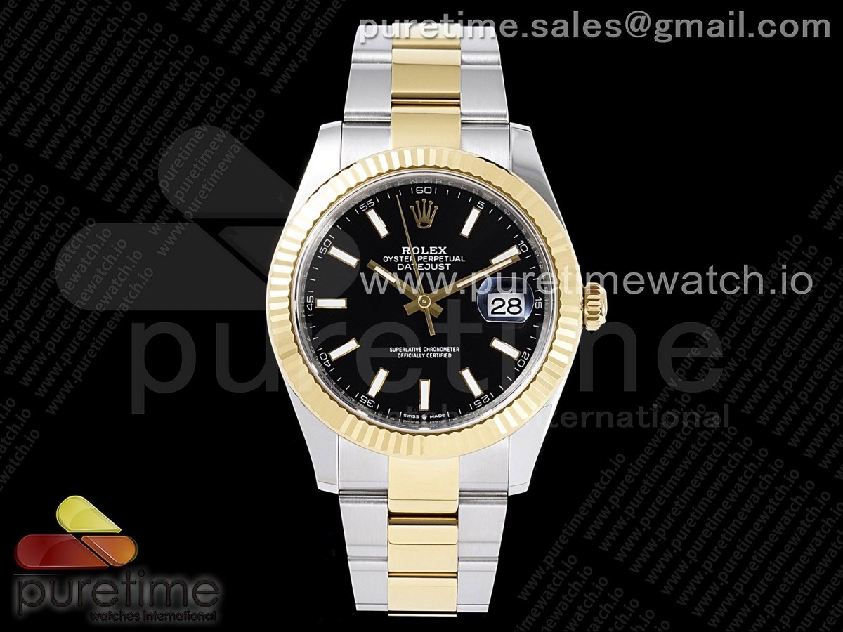 (NEW) VSF 롤렉스 데이저스트 41미리 콤비 블랙다이얼 오이스터브레이슬릿 DateJust 41 126333 904L SS/YG VSF 1:1 Best Edition Black Dial on Oyster Bracelet VS3235