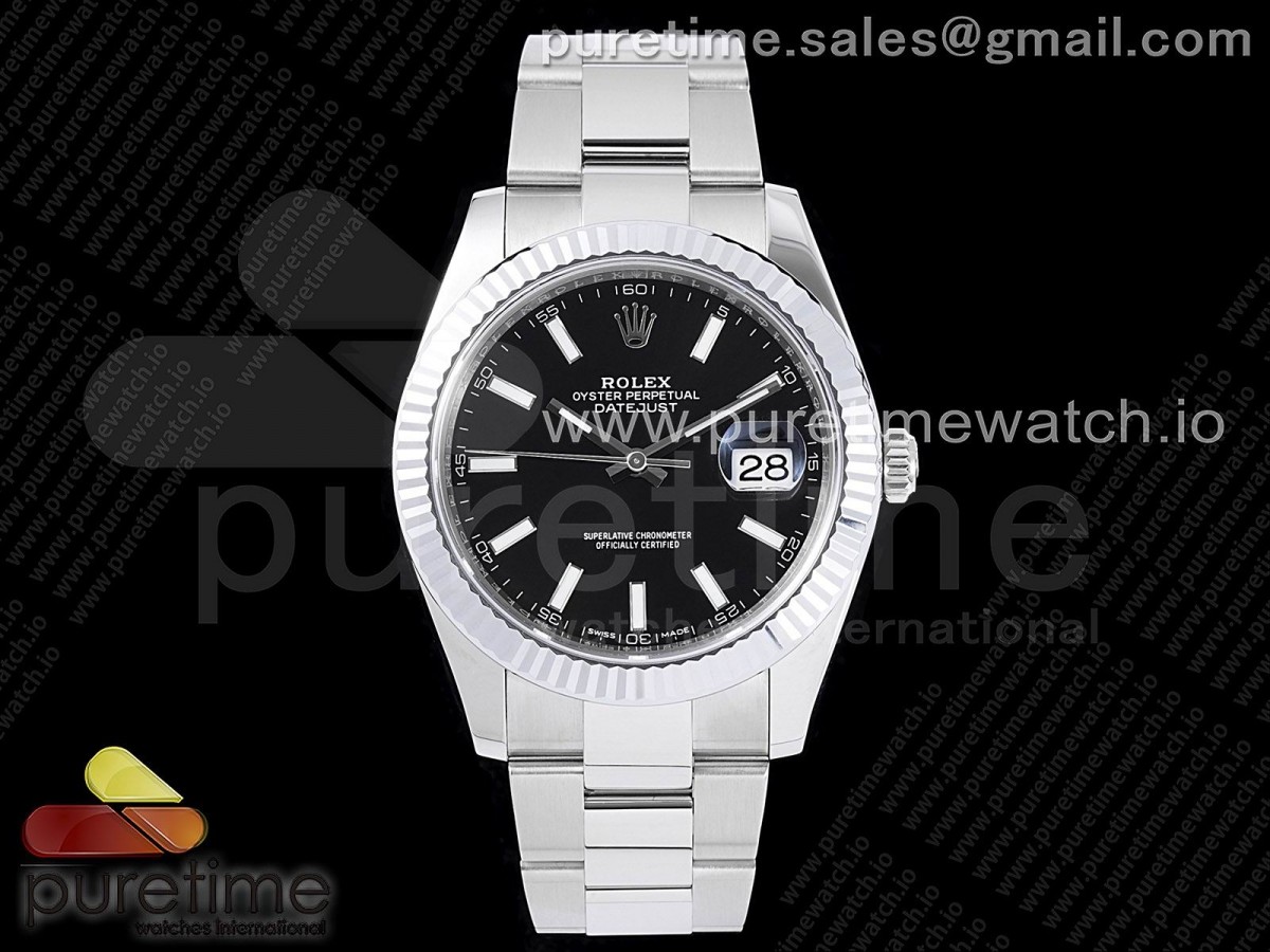 (NEW) VSF 롤렉스 데이저스트 41미리 블랙다이얼 오이스터브레이슬릿 DateJust 41 126334 904L SS VSF 1:1 Best Edition Black Dial on Oyster Bracelet VS3235