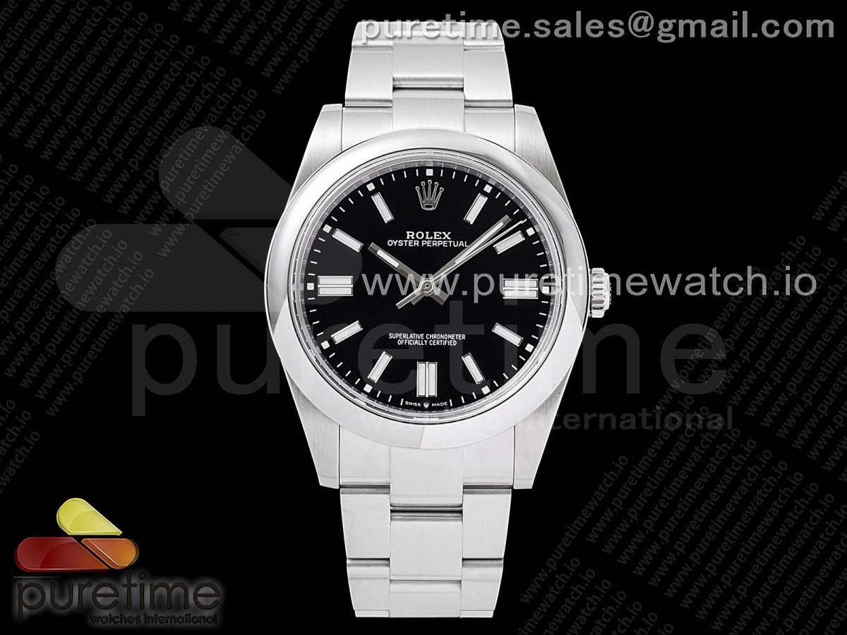 GMF 롤렉스 오이스터 퍼페츄얼 41미리 블랙다이얼 스틸브레이슬릿 Oyster Perpetual 41mm 124300 GMF 1:1 Best Edition 904L Steel Black Dial on SS Bracelet SA3230