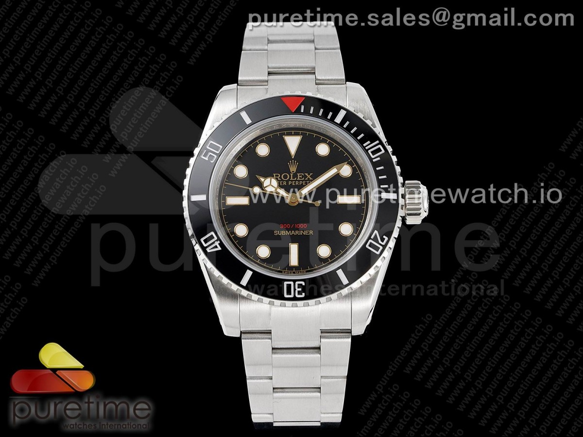 GMF 롤렉스 서브마리너 커스텀 블랙다이얼 스틸브레이슬릿 Submariner customized by Tempus Machina GMF Best Edition on SS Bracelet A2824