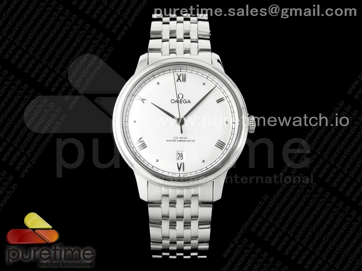 (NEW) VSF 오메가 드빌 프레스티지 화이트다이얼 스틸브레이슬릿 De Ville Prestige SS VSF 1:1 Best Edition White Dial on SS Bracelet A8800