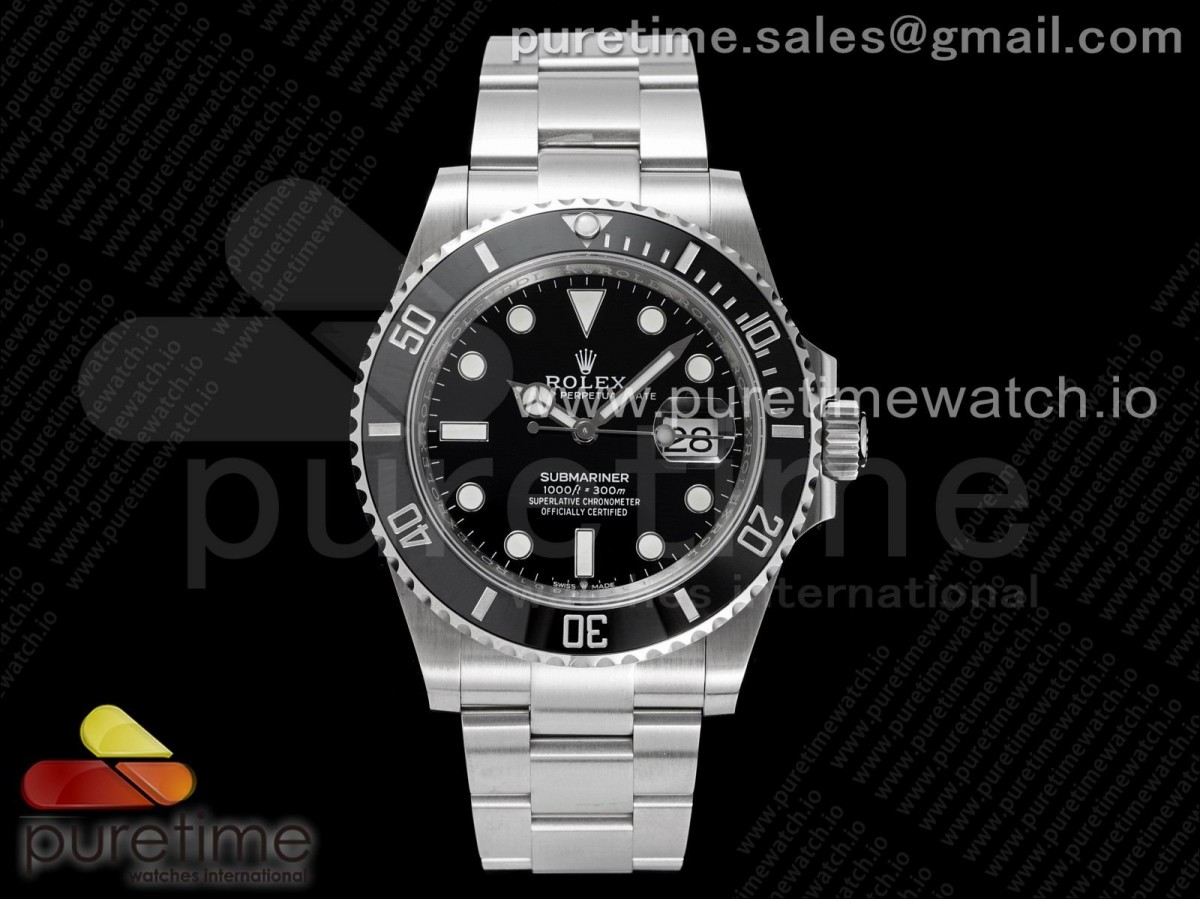 NOOBF 롤렉스 신형 서브마리너 블랙다이얼 스틸브레이슬릿 Submariner 126610 LN Black Ceramic Noob 1:1 Best Edition 904L SS Case and Bracelet A2824