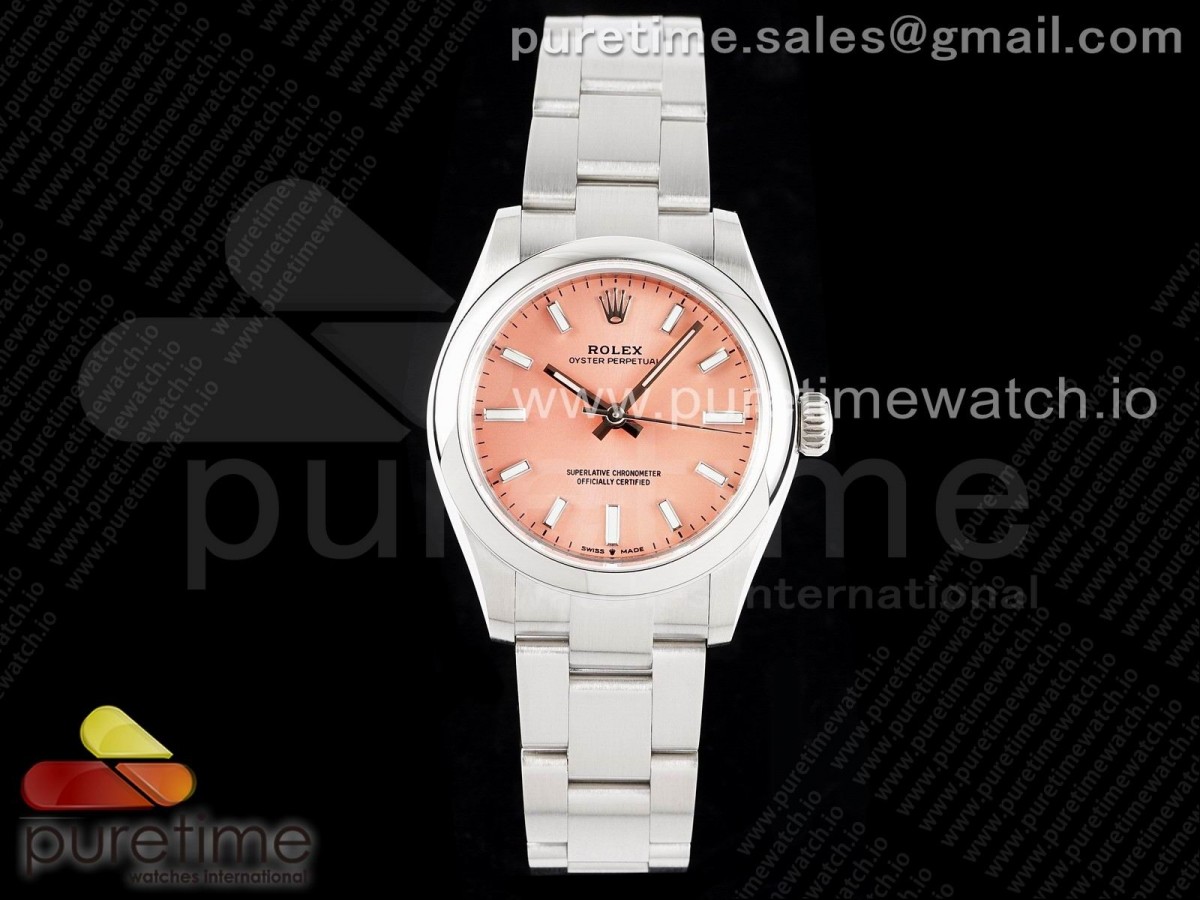 EWF 롤렉스 오이스터퍼페츄얼 딥핑크다이얼 스틸브레이슬릿 Oyster Perpetual 31mm 277200 EWF Best Edition Deep Pink Dial on SS Bracelet 6T15