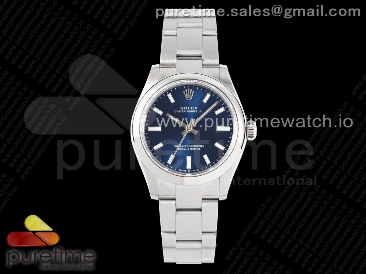 EWF 롤렉스 오이스터퍼페츄얼 블루다이얼 스틸브레이슬릿 Oyster Perpetual 31mm 277200 EWF Best Edition Blue Dial on SS Bracelet 6T15