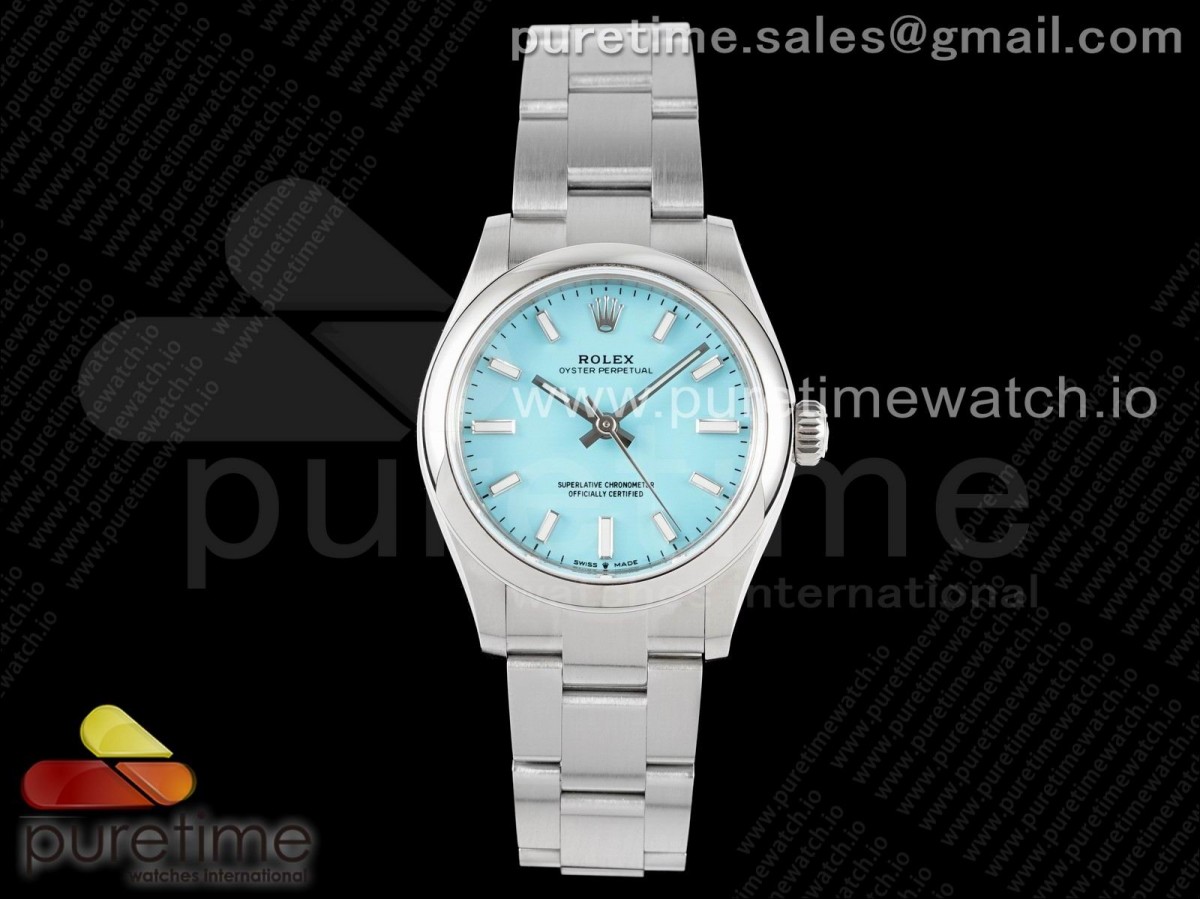 EWF 롤렉스 오이스터퍼페츄얼 티파니블루다이얼 스틸브레이슬릿 Oyster Perpetual 31mm 277200 EWF Best Edition Tiffany Blue Dial on SS Bracelet 6T15