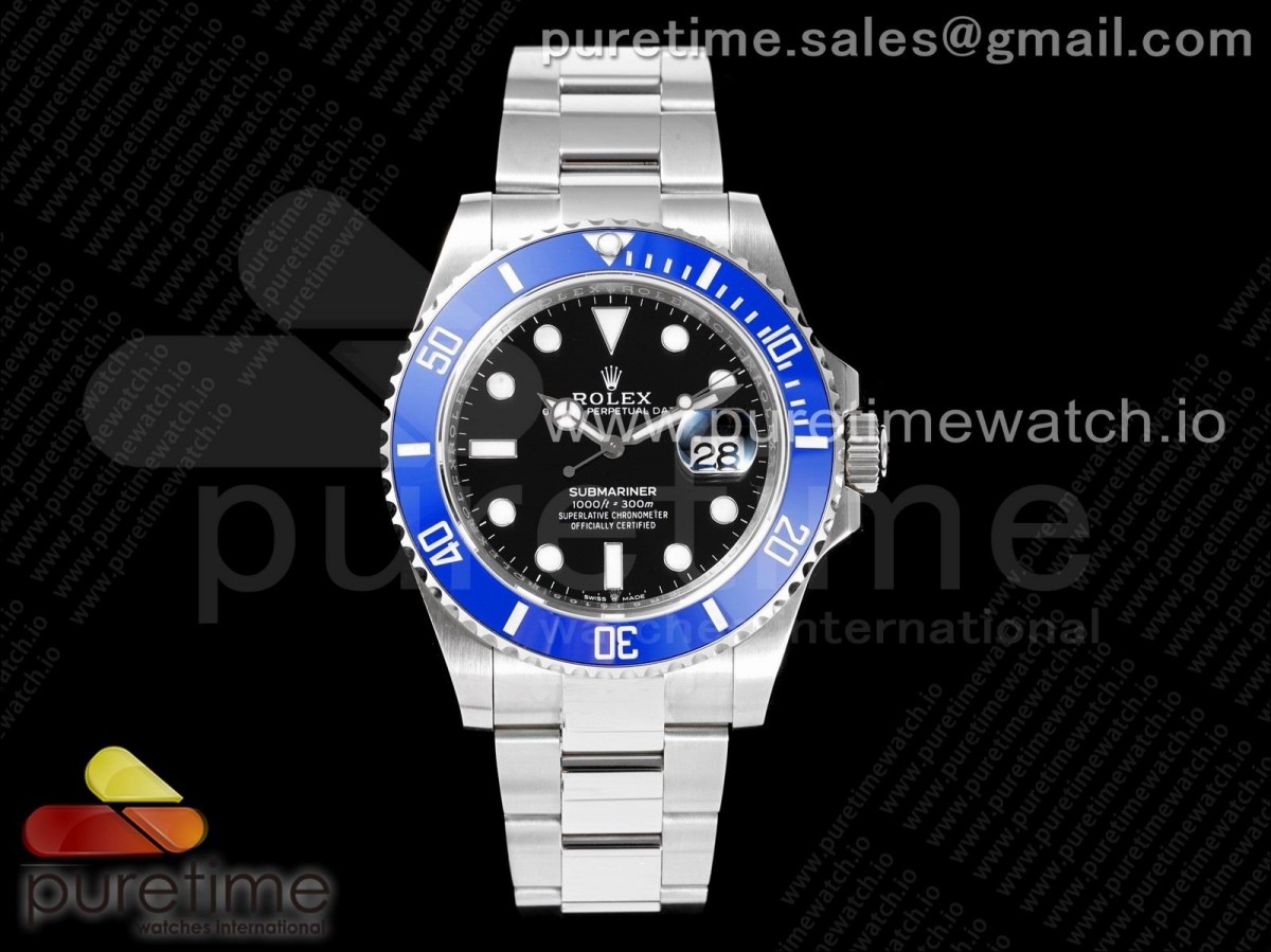 EWF 롤렉스 신형 서브마리너 블루인서트 블랙다이얼 스틸브레이슬릿 Submariner 41mm 126619 LB Blue Ceramic EWF Black Dial on SS Bracelet A3235