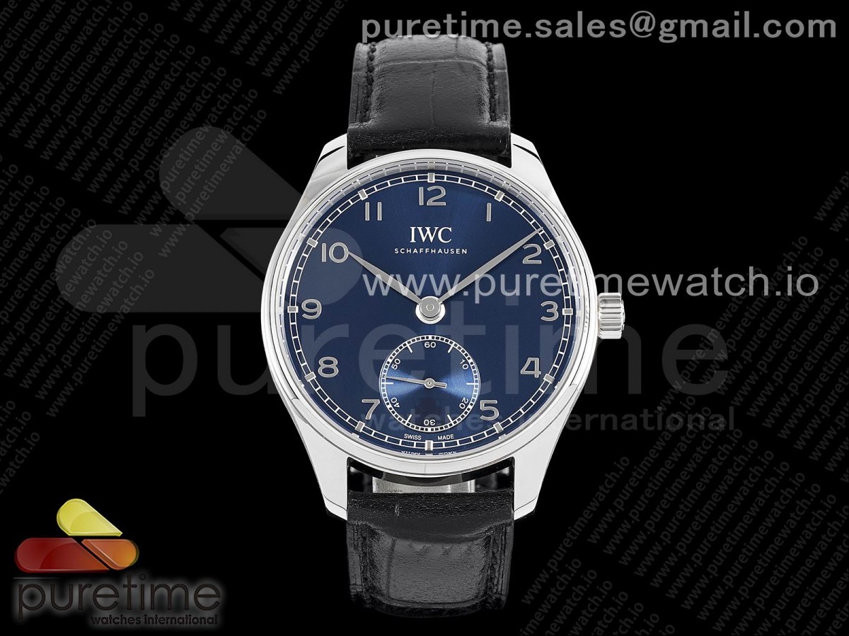 ZF IWC 포르투기저 블루다이얼 블랙가죽스트랩 Portuguese IW358305 ZF 1:1 Best Edition SS Blue Dial on Black Leather Strap A82200