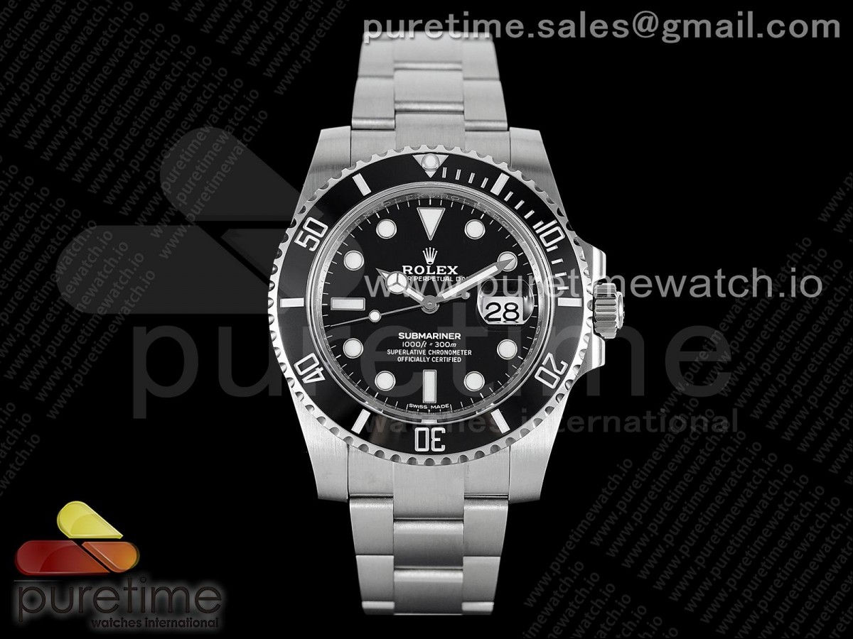 GMF 롤렉스 서브마리너블랙 블랙다이얼 스틸브레이슬릿 Submariner 116610 LN Black Ceramic 904L Steel GMF 1:1 Best Edition SA3135