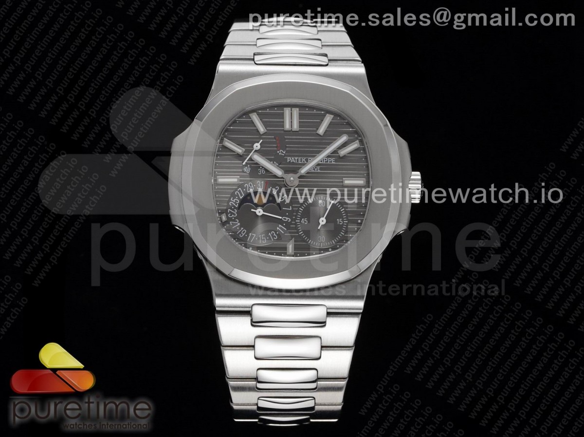 PF 파텍필립 노틸러스 5712 그레이다이얼 스틸브레이슬릿 Nautilus 5712 SS PF Best Edition Gray Dial on SS Bracelet A23J