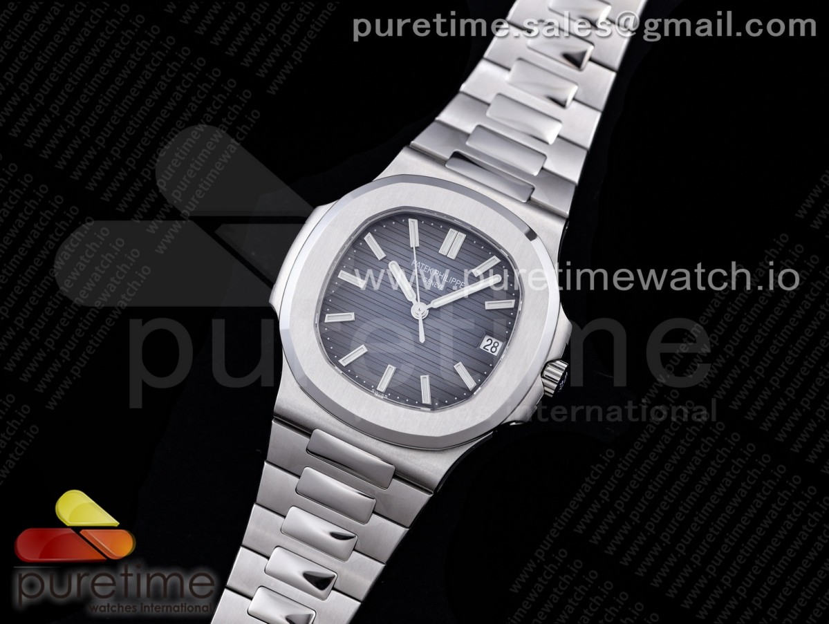 GRF 파텍필립 노틸러스 5711 그레이다이얼 스틸브레이슬릿 Nautilus 5711 SS GRF 1:1 Best Edition Gray Textured Dial on SS Bracelet 324CS