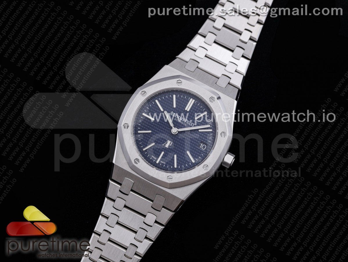 ZF 오데마피게 로얄오크 15202 블루다이얼 스틸브레이슬릿 Royal Oak 39mm 15202 SS ZF 1:1 Best Edition Blue Textured Dial on SS Bracelet A2121