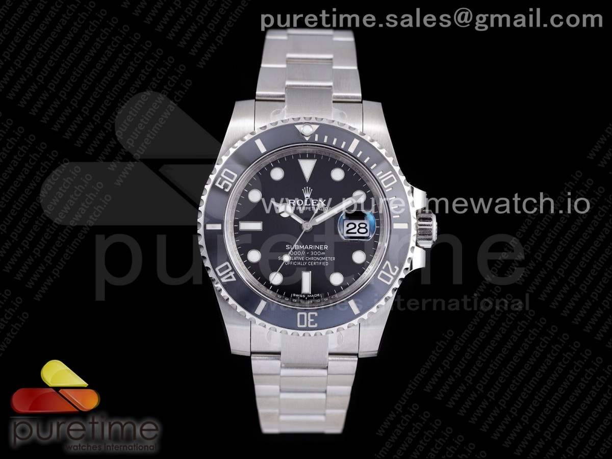 RXF 롤렉스 서브마리너 블랙 블랙다이얼 스틸브레이슬릿 Submariner 116610 LN Black Ceramic 904L Steel RXF/XF 1:1 Best Edition A2824