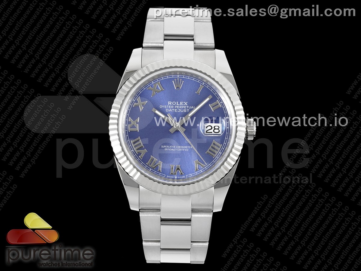 CLEANF 클린공장 롤렉스 데이저스트41 블루로만다이얼 오이스터브레이슬릿 Datejust 41 SS 904L Steel Clean 1:1 Best Edition Blue Roman Dial on Oyster Bracelet VR3235