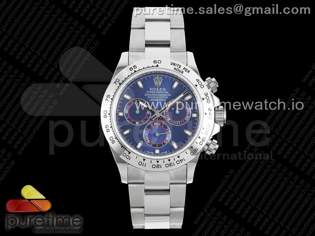 VRF 롤렉스 데이토나 블루다이얼 스틸브레이슬릿  Daytona 116509 VRF 1:1 Best Edition Blue Dial on SS Bracelet A7750