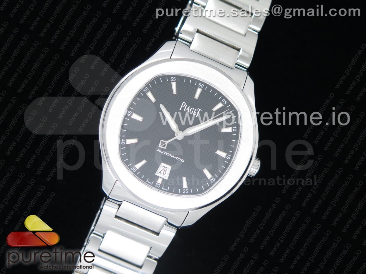 MKF 피아제 폴로 에스 블랙다이얼 스틸브레이슬릿 Piaget Polo S 42mm SS MKF 1:1 Best Edition Black Textured Dial on SS Bracelet A1110P