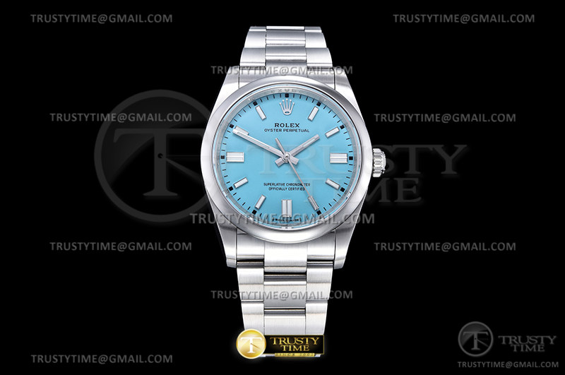 EWF 롤렉스 오이스터 퍼페츄얼 36MM 티파니블루다이얼 스틸브레이슬릿 Oyster Pert. 36mm 126000 SS/SS Tiff Blue EWF A3230