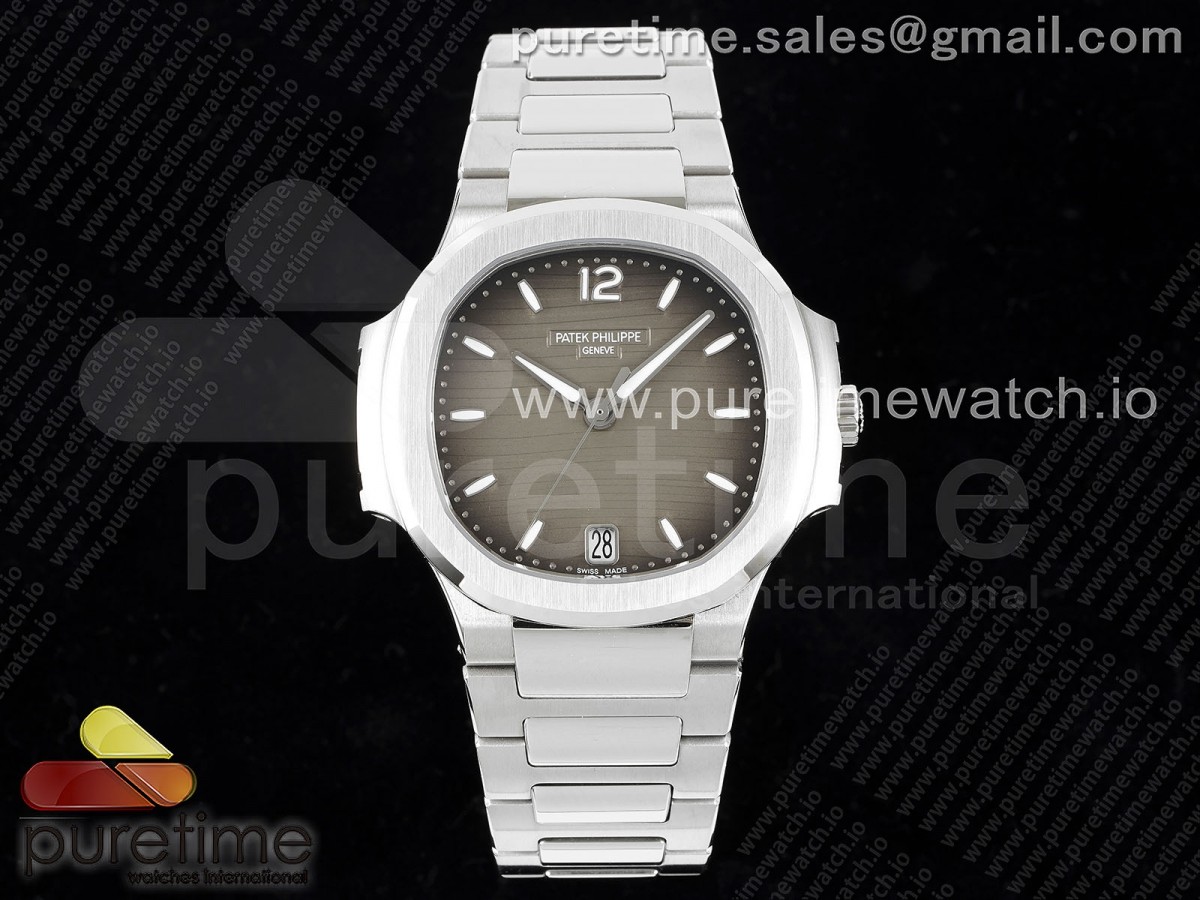 3KF 파텍필립 노틸러스 7118 레이디 그레이다이얼 스틸브레이슬릿 Nautilus 7118 Ladies 3KF 1:1 Best Edition Gray Dial on SS Bracelet A324 Super Clone