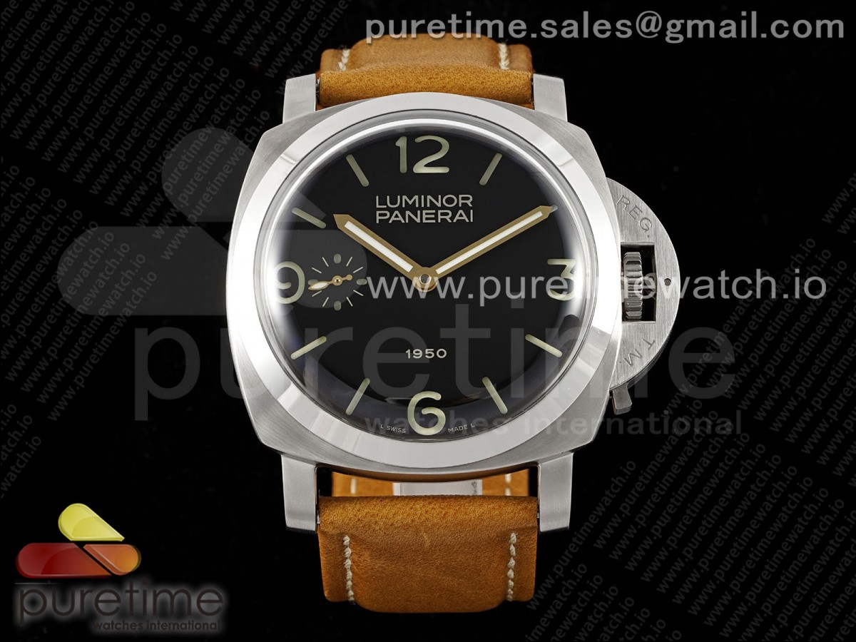 HWF 파네라이 루미노르 47미리 PAM127 블랙다이얼 브라운가죽스트랩 PAM127 E HWF 1:1 Best Edition Black Dial on Brown Leather Strap A6497