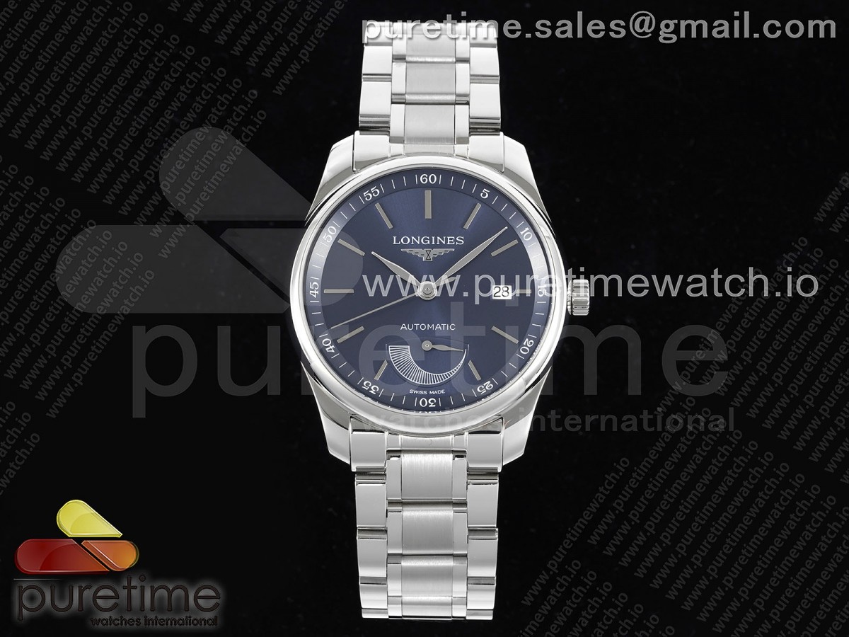 APSF 론진 마스터 파워리저브 블루다이얼 스틸브레이슬릿 Master Power Reserve SS APSF 1:1 Best Edition Blue Dial on SS Bracelet AL602