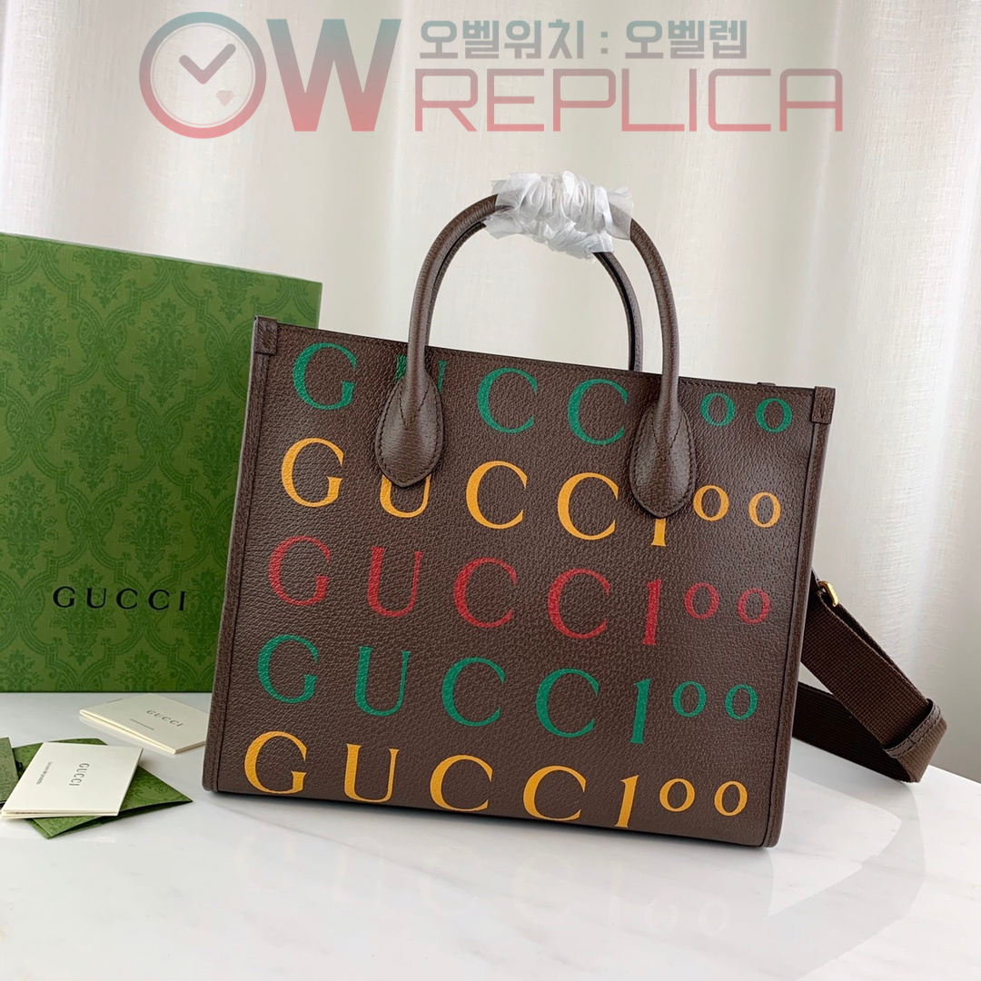 680956 구찌 GUCCI 100 프린트 스몰 토트백