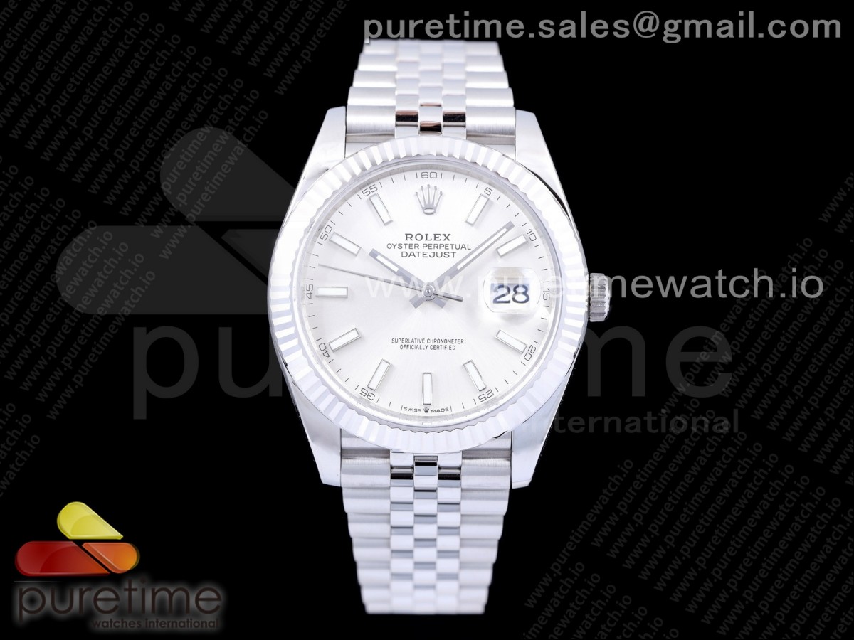 ARF 롤렉스 뉴 데이저스트41 화이트다이얼 쥬빌레브레이슬릿 New DateJust 41 126334 ARF 1:1 Best Edition 904L Steel White Dial on Jubilee Bracelet A2824