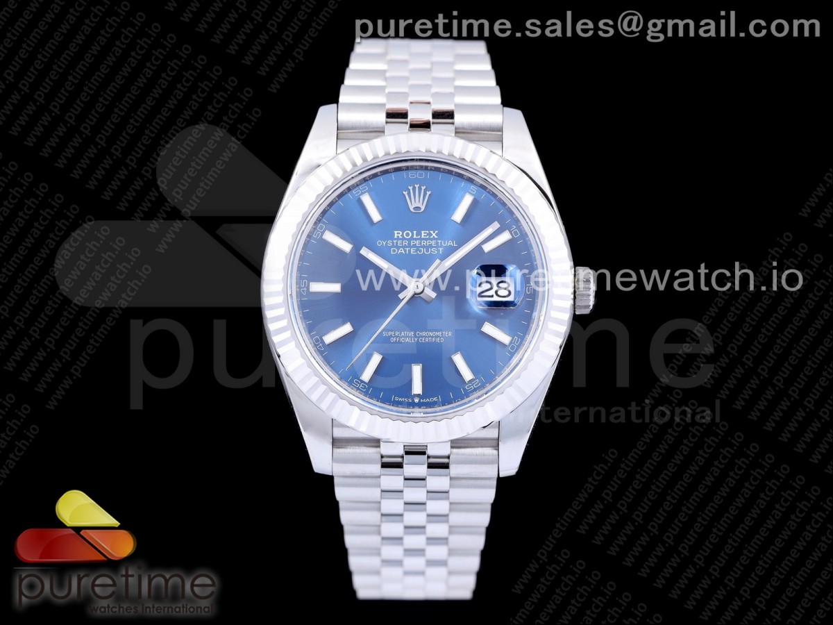 ARF 롤렉스 뉴 데이저스트41 블루다이얼 쥬빌레브레이슬릿 New DateJust 41 126334 ARF 1:1 Best Edition 904L Steel Blue Dial on Jubilee Bracelet A2824