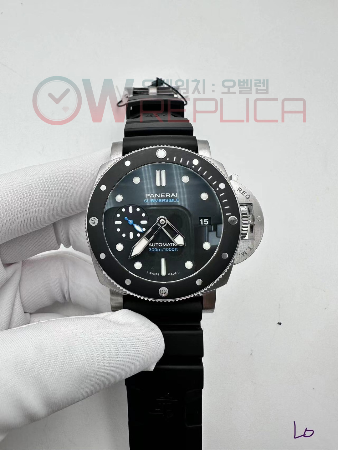 VSF 파네라이 PAM683 42미리 섭머저블 블랙다이얼 블랙러버스트랩 PAM683 Submersible 42mm SS/RU Black VSF Asia OP XXXIV