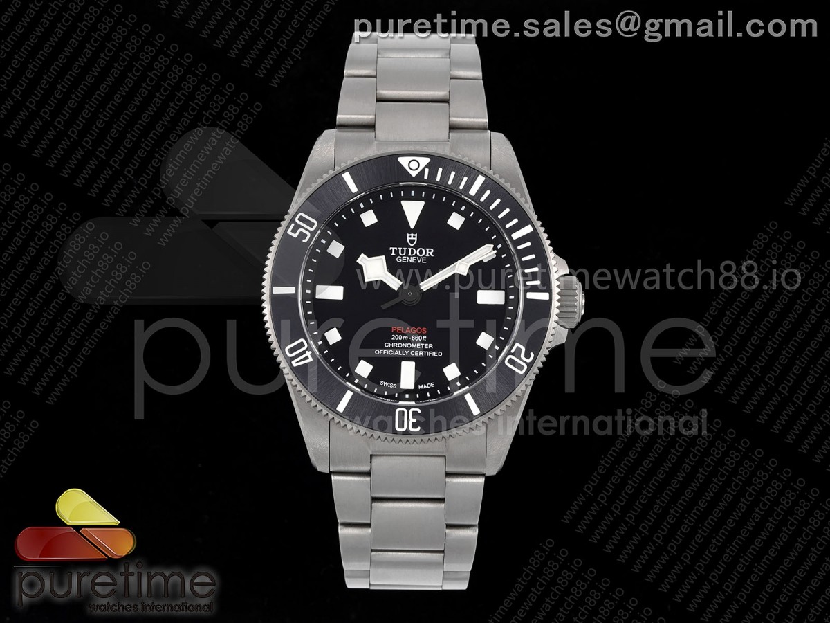 ZF 튜더 펠라고스 티타늄 39미리 블랙다이얼 스틸브레이슬릿 Pelagos 39mm Titanium ZF 1:1 Best Edition Black Dial on Titanium Bracelet A2824