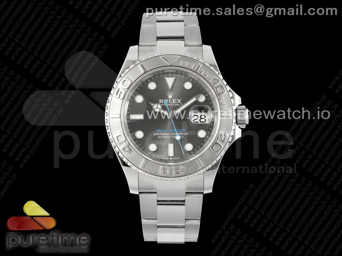 C+F 롤렉스 요트마스터 그레이다이얼 스틸브레이슬릿 Yacht-Master 126622 904L Steel C+SF 1:1 Best Edition Gray Dial on SS Bracelet VR3235