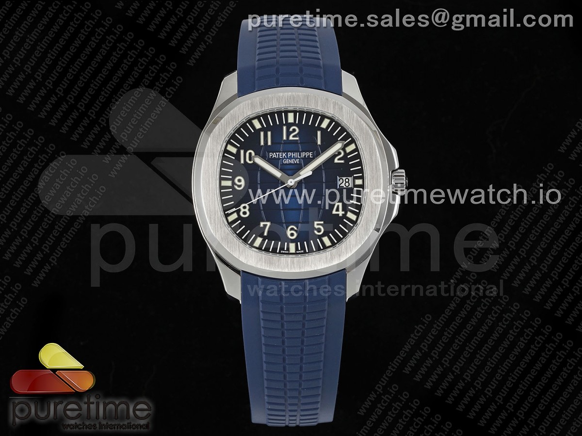 ZF V2 파텍필립 아쿠아넛 5168 블루다이얼 블루러버스트랩 Aquanaut 5168G SS ZF 1:1 Best Edition Blue Dial on Blue Rubber Strap 330CS V2