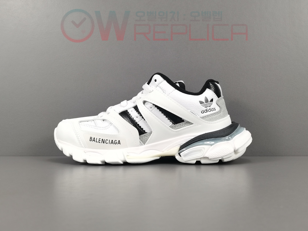 발렌시아가 X 아디다스 흰검 트랙 스니커즈 adidas Originals x Balenciaga 741106 W3CZ1 9010