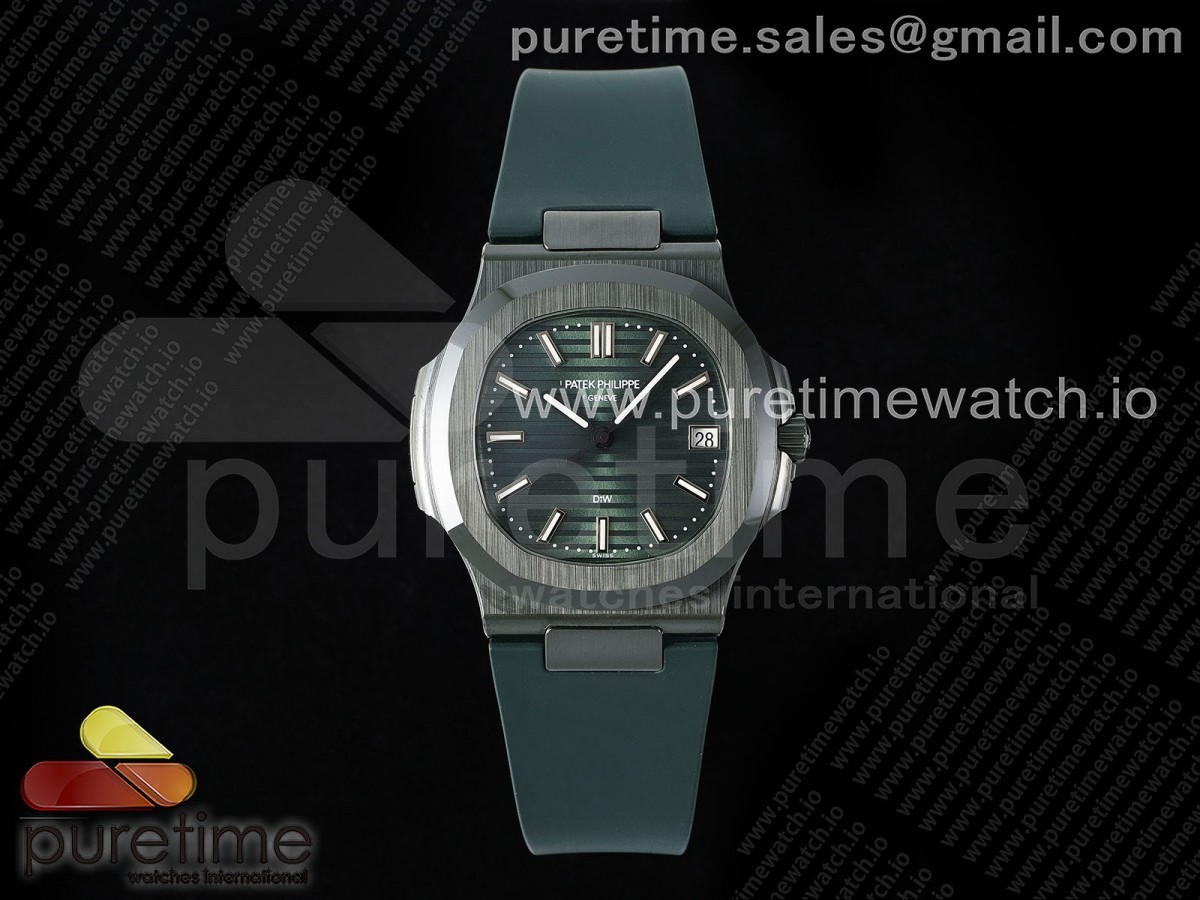 AMGF 파텍필립 AET노틸러스 5711 그린세라믹 그린다이얼 그린러버스트랩 AET Nautilus 5711 Green Ceramic AMGF Best Edition Green Dial on Green Rubber Strap MIYOTA 9015