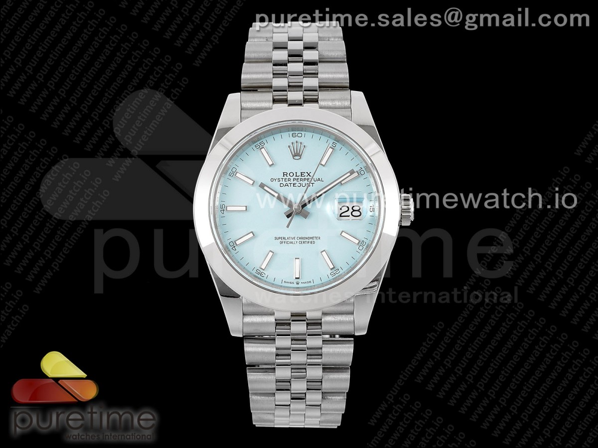 GMF 롤렉스 데이저스트41 돔베젤 티파니블루다이얼 쥬빌레브레이슬릿  DateJust 41 126330 JDF 1:1 Best Edition 904L Steel Tiffany Blue Dial on Jubilee Bracelet VR3235