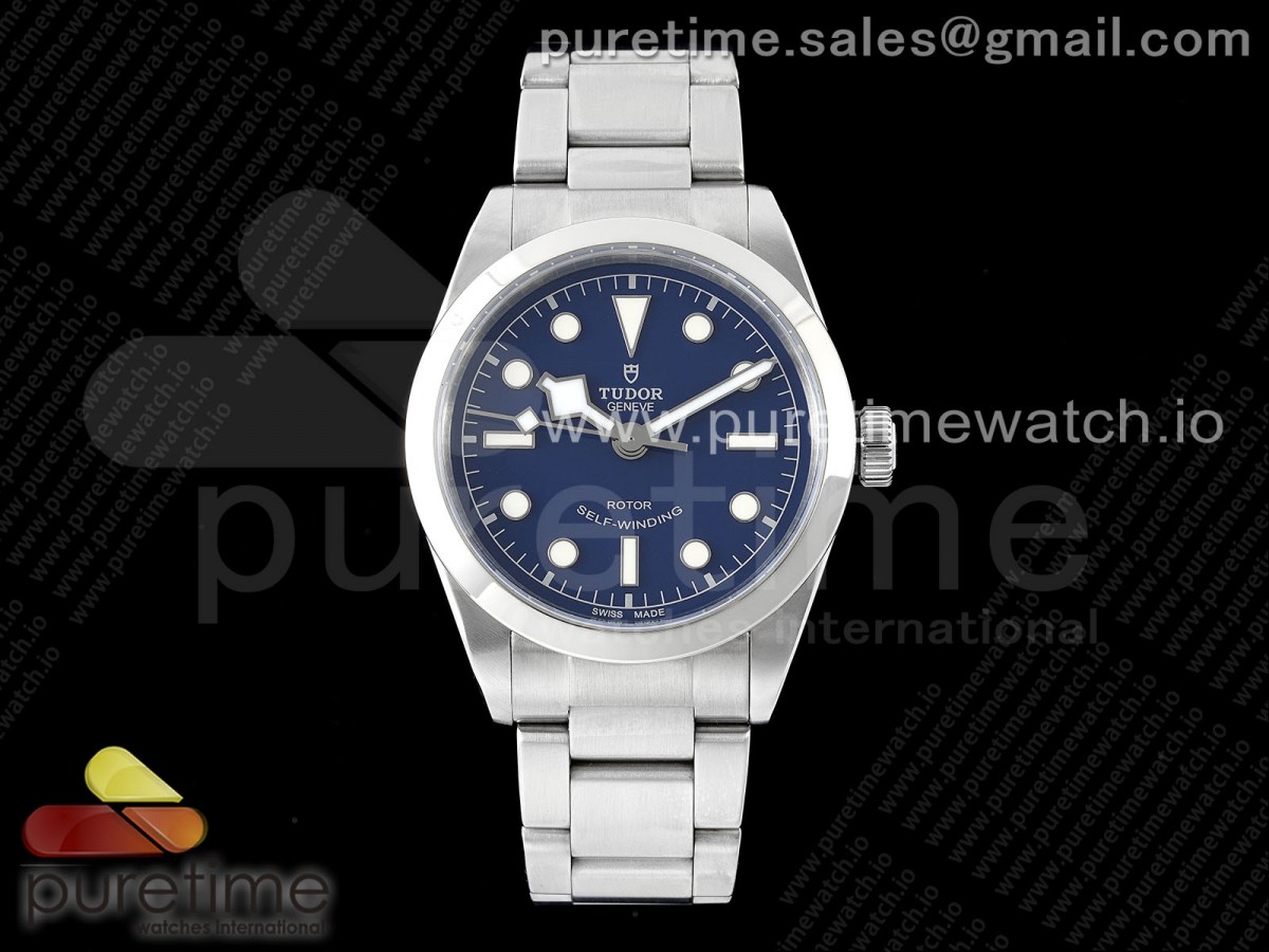 KRF V3 블랙베이36 블루다이얼 스틸브레이슬릿 Black Bay 36 KRF 1:1 Best Edition Blue Dial on SS Bracelet A2824 V3